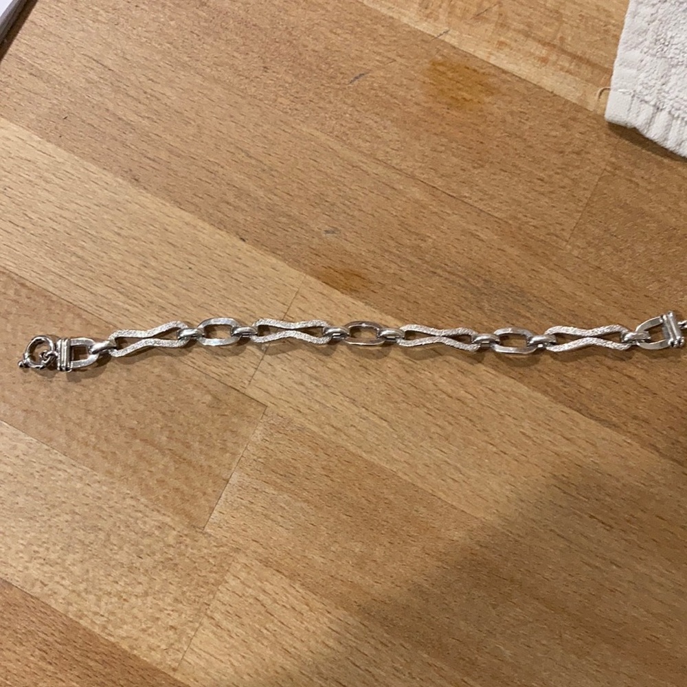 14K White gold bracelet